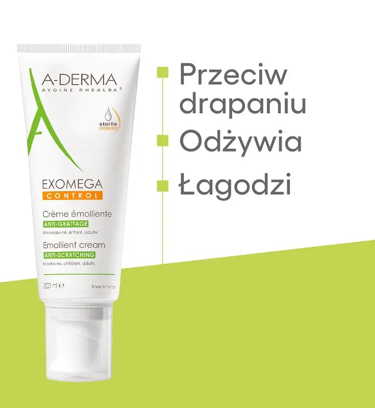 A-Derma Exomega Control Krem emolient, 200 ml