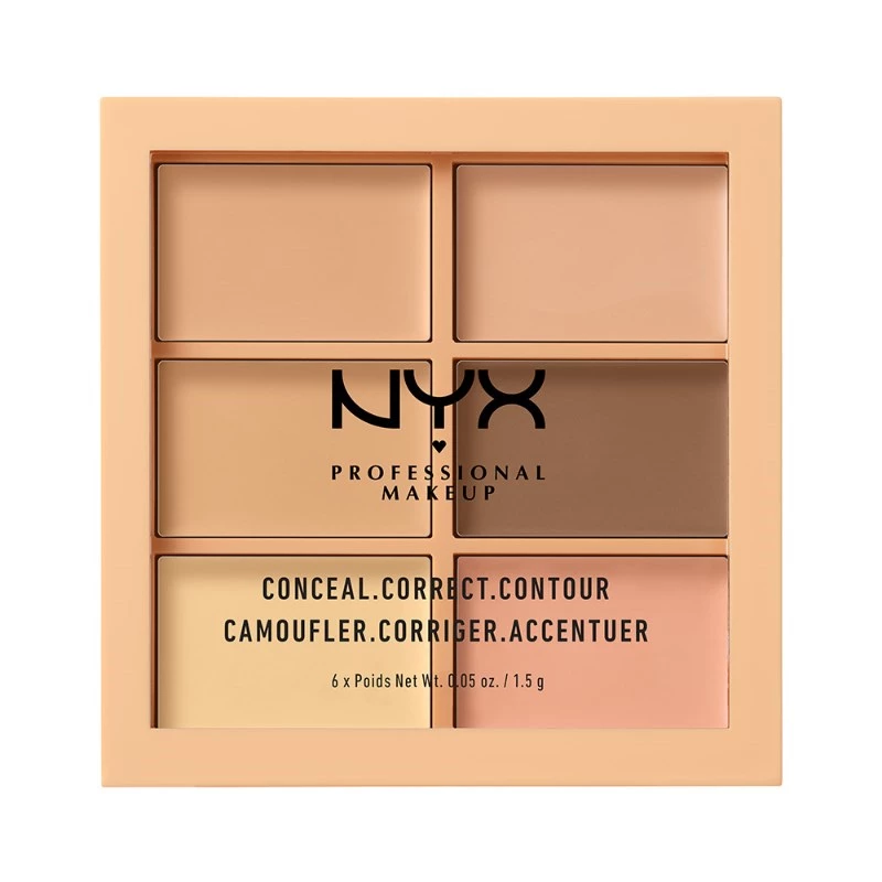 Rejtett, Korrekt, Kontúr Palette Light - NYX Professional Makeup