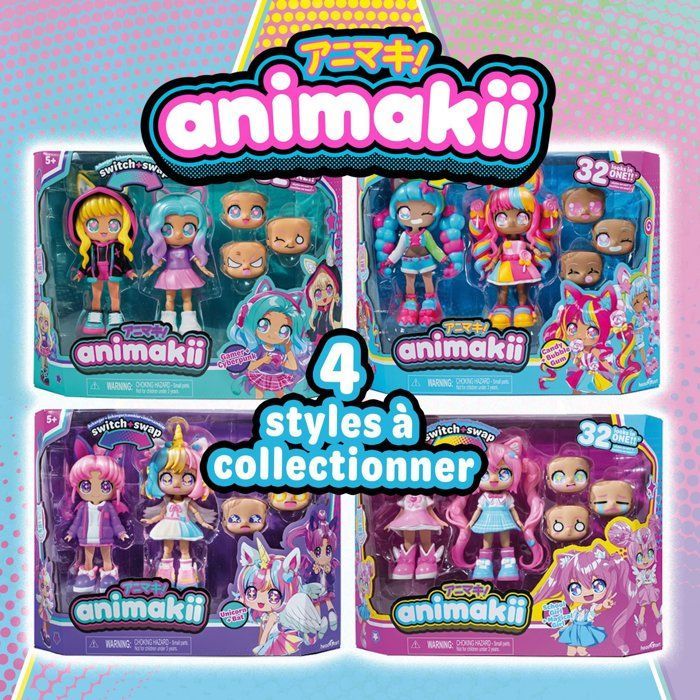 Boneca personalizável - BANDAI - Animakii - HEA26352 - Mágica e Estudante