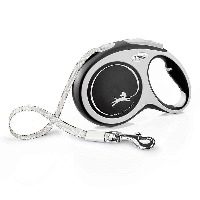 Flexi-koirahihna 8 m Joustava Suuri harmaa Flexi