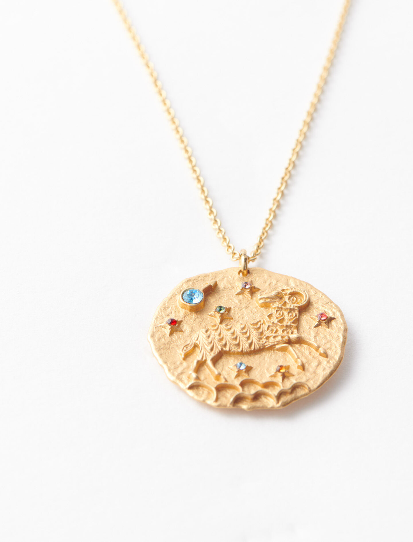 Ketting met het sterrenbeeld Ram - Goud