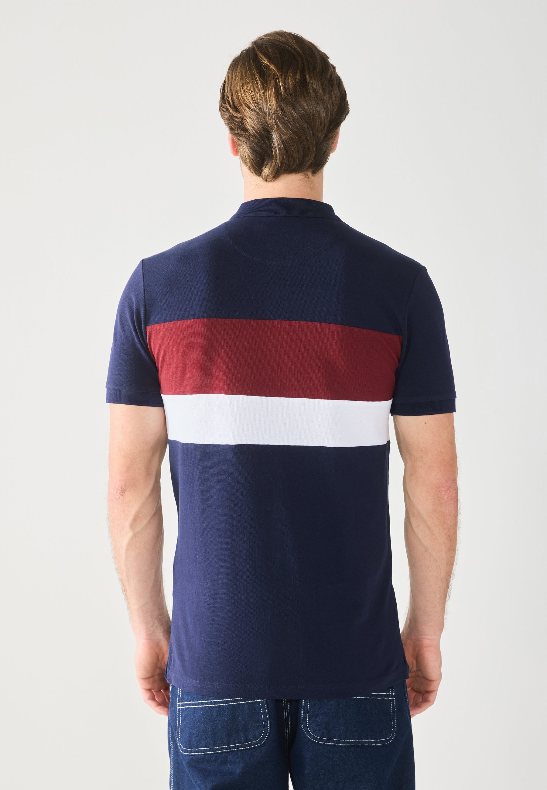 Pier One SLIM - Poloshirt - donkerblauw