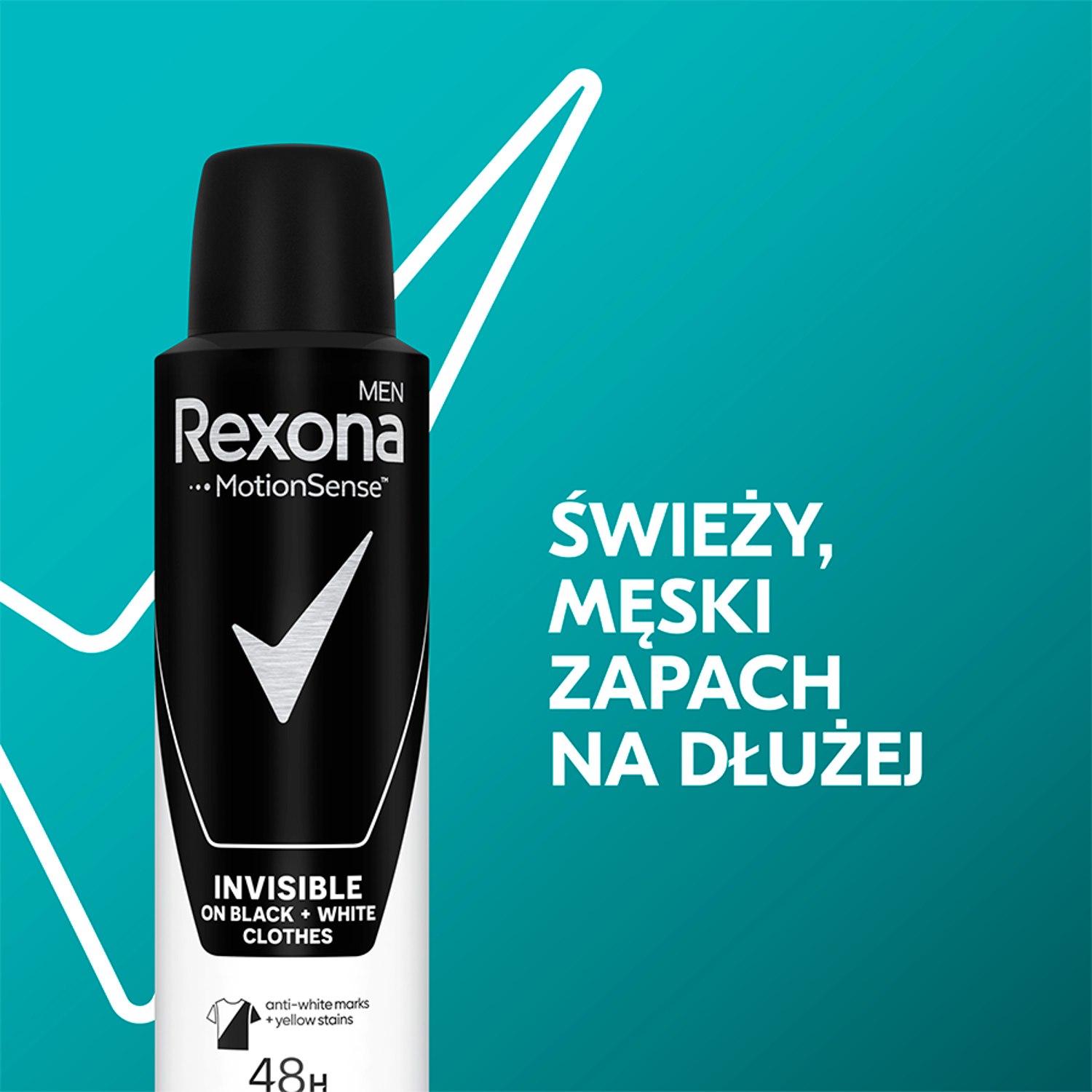 Déodorant anti-transpirant Rexona pour hommes, spray invisible 150 ml