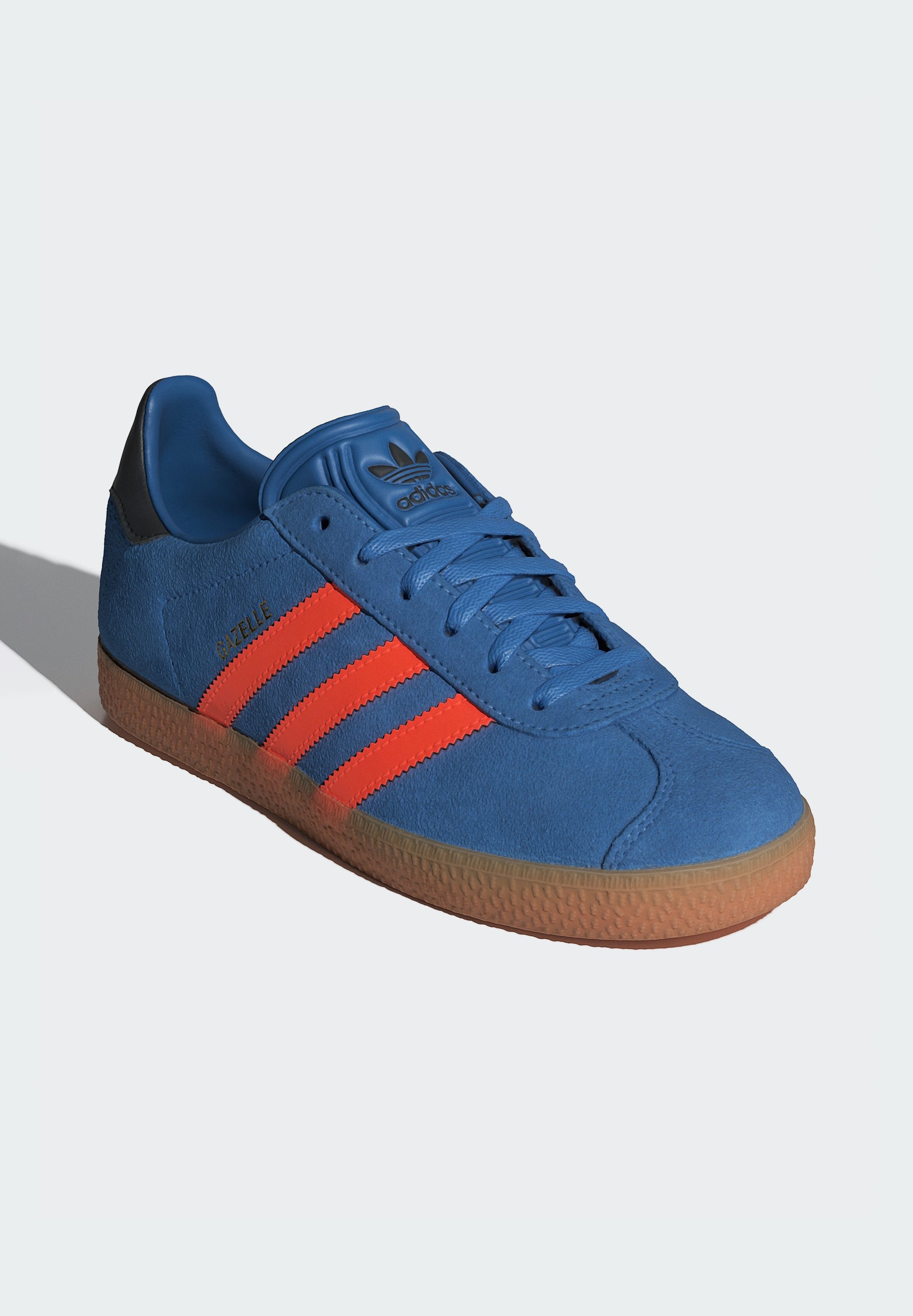 adidas Originals GAZELLE KIDS - Scarpe da ginnastica - blu focus arancione solare nero