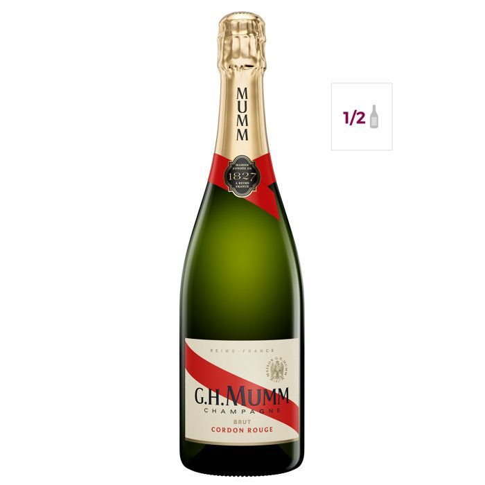 Champanhe Mumm Cordon Rouge - Meia garrafa de 37,5 cl