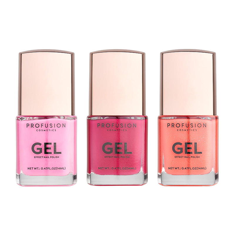 Nagellack 3er-Pack Gel-Effekt