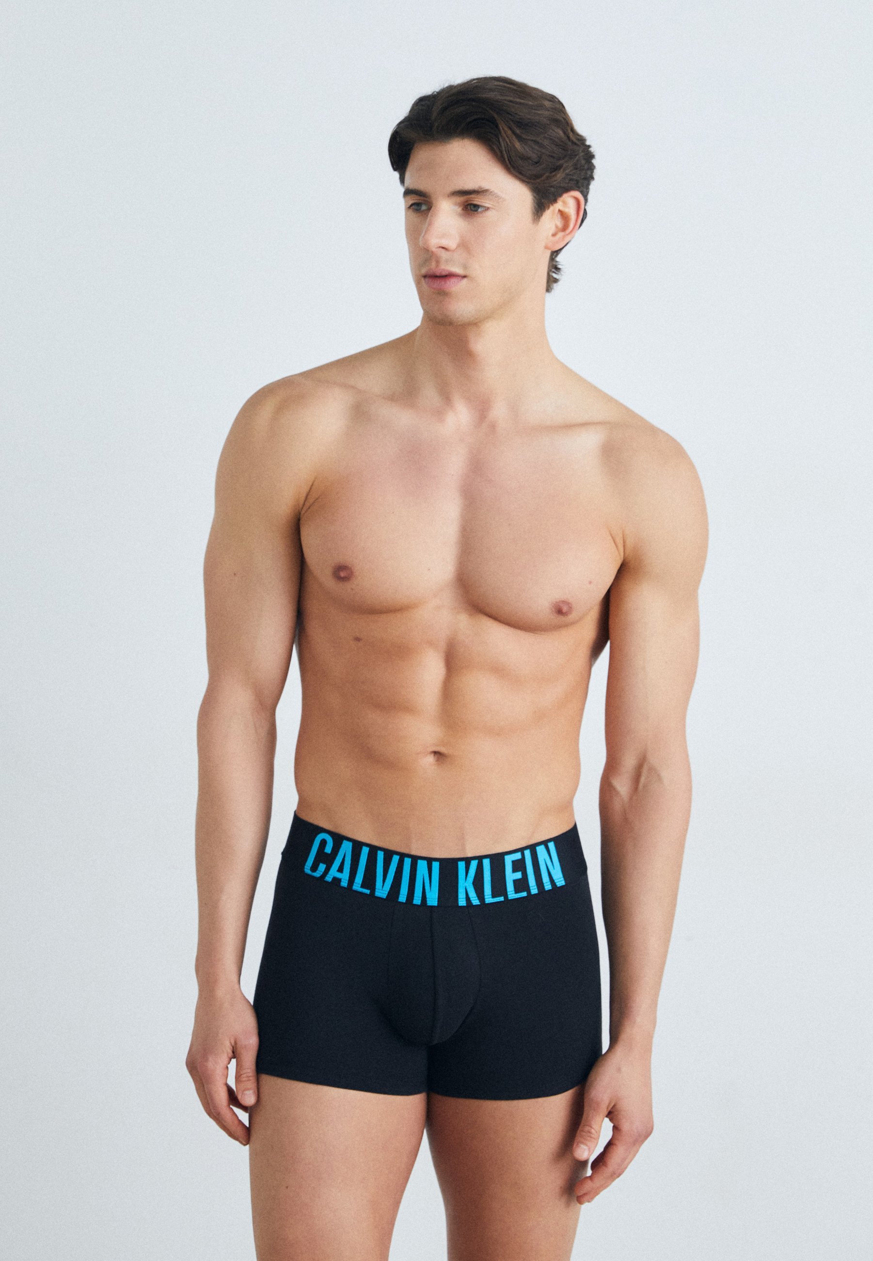 Slip Calvin Klein - Confezione da 3 boxer in cotone Intense Power - bianco/grigio nebbia