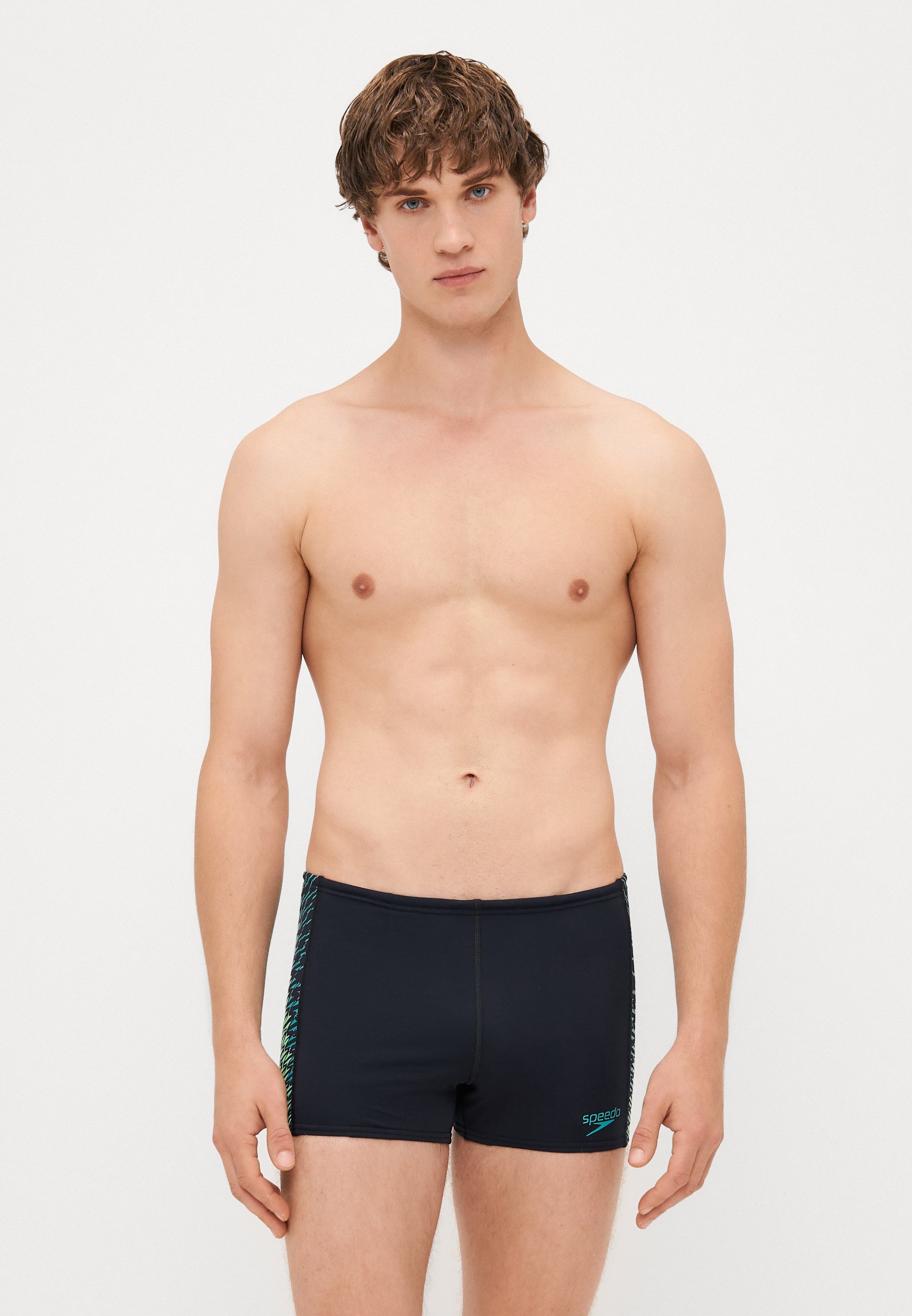 Speedo END TECH PANEL AQUASHORT - Maillot de bain - noir/turquoise gemme