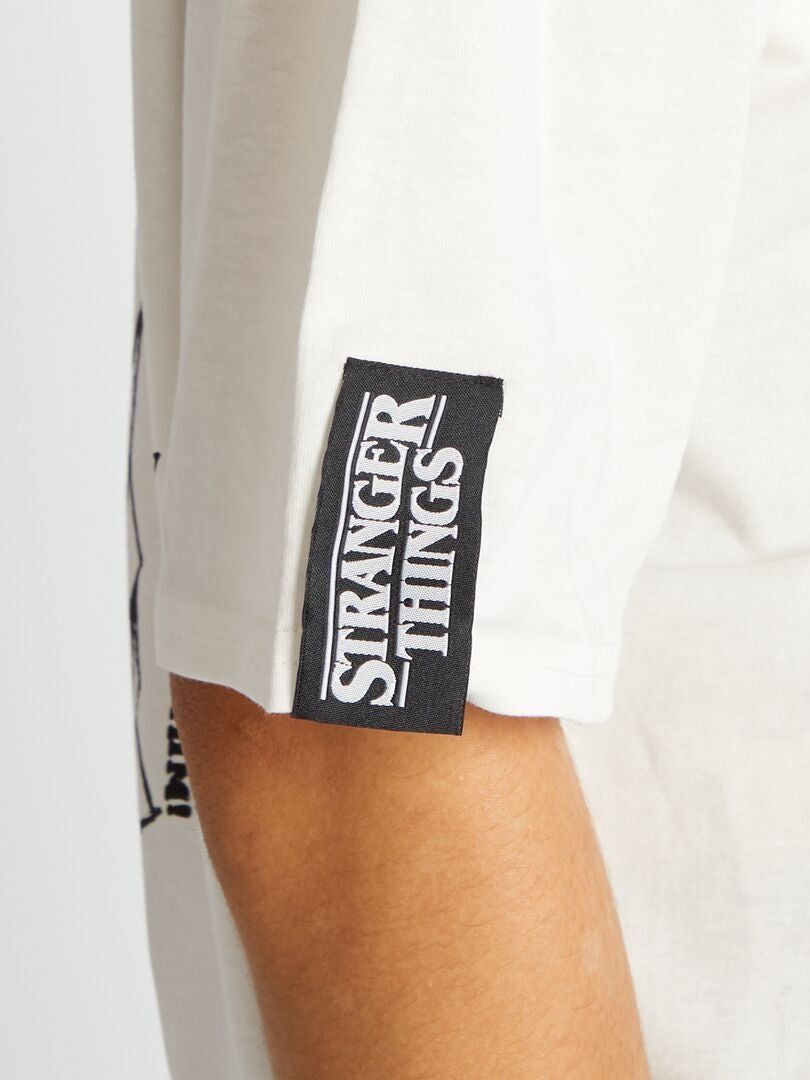 Camiseta de punto de 'Stranger Things' - BLANCA