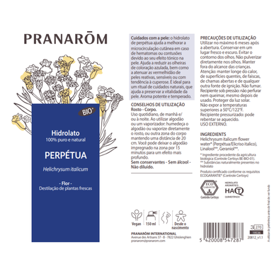 Pranarôm Čistý a přírodní hydrolát Helichrysum Italicum Přírodní tonikum 150 ml 150 ml