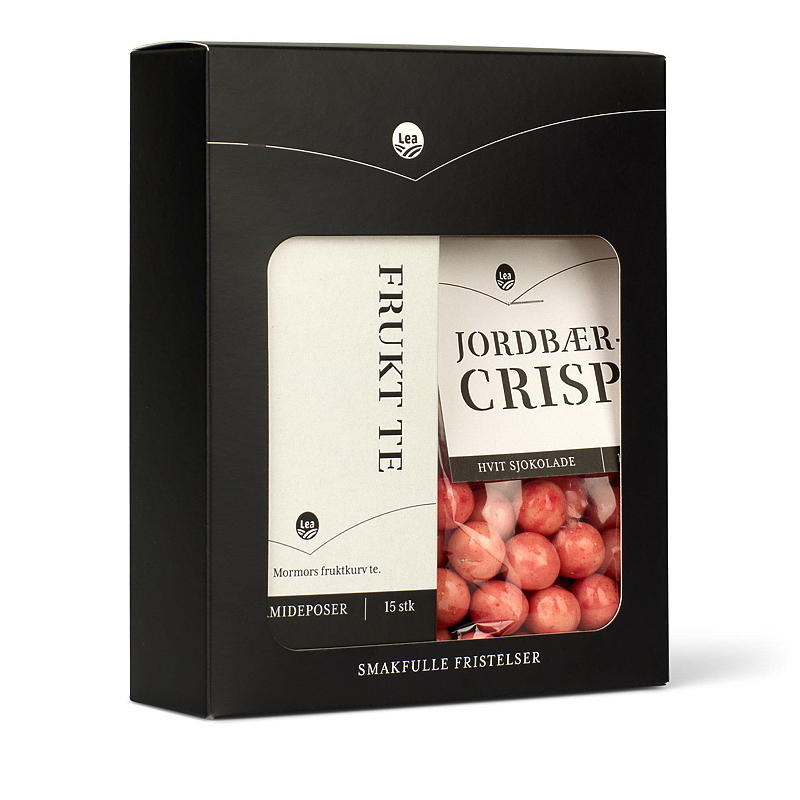 Cadeauverpakking met 15 theezakjes en 130 gram chocoladechips