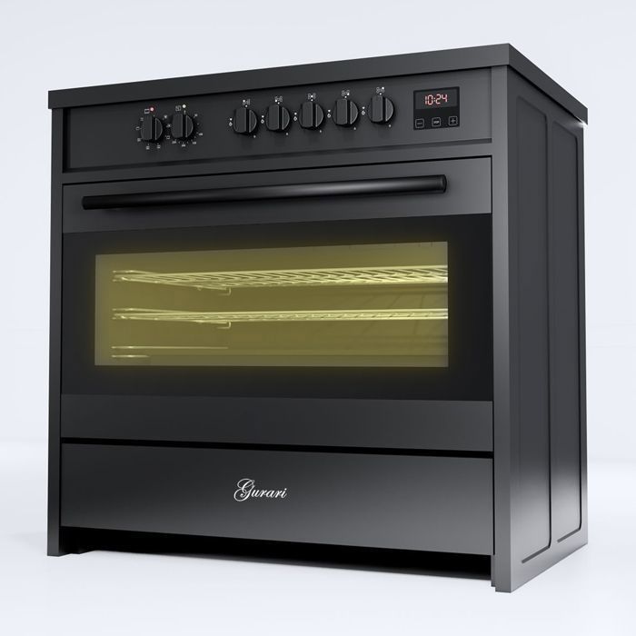 Placa de inducción - GURARI - E 913 BL - 90 cm - 121 L - 5 zonas de inducción con función booster