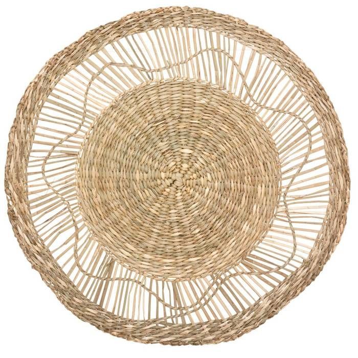 Set med 3 väggdekorationer i vass, D18 28 38 cm - Atmosphera interior design