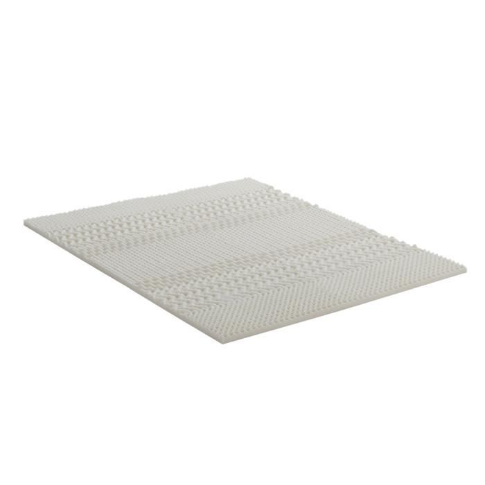 OLYMPE LITERIE Cloud Mattress Topper 180x200 cm Memory Foam & Comfort Zones