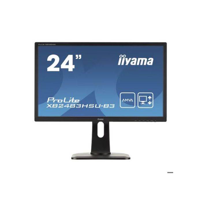 Monitor LED IIYAMA ProLite XB2483HSU-B3 da 24 pollici – Risoluzione Full HD – Ricondizionato – Buone condizioni