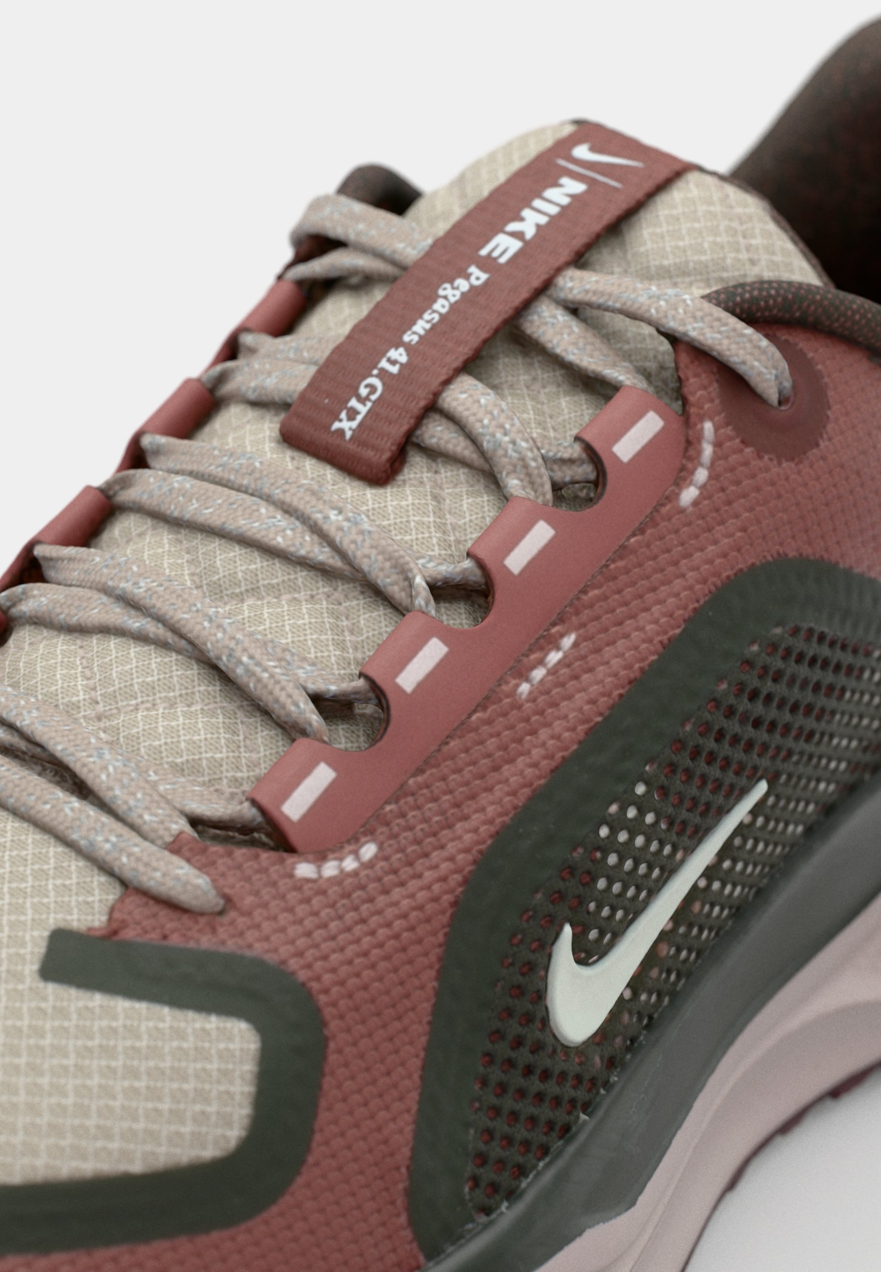 Nike Performance AIR ZM PEGASUS 41 GTX - Hardloopschoenen voor op de weg - malt/barnty green/sequoia/red sepia/burgundy crush/platinum violet
