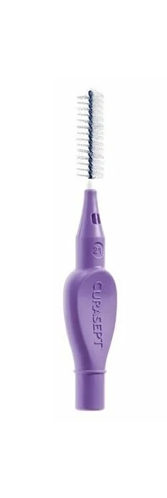 CURASEPT Curasepet Proxi Treatment T21 ISO 6 Cepillo interdental morado de 2,1 mm, 6 unidades para higiene dental