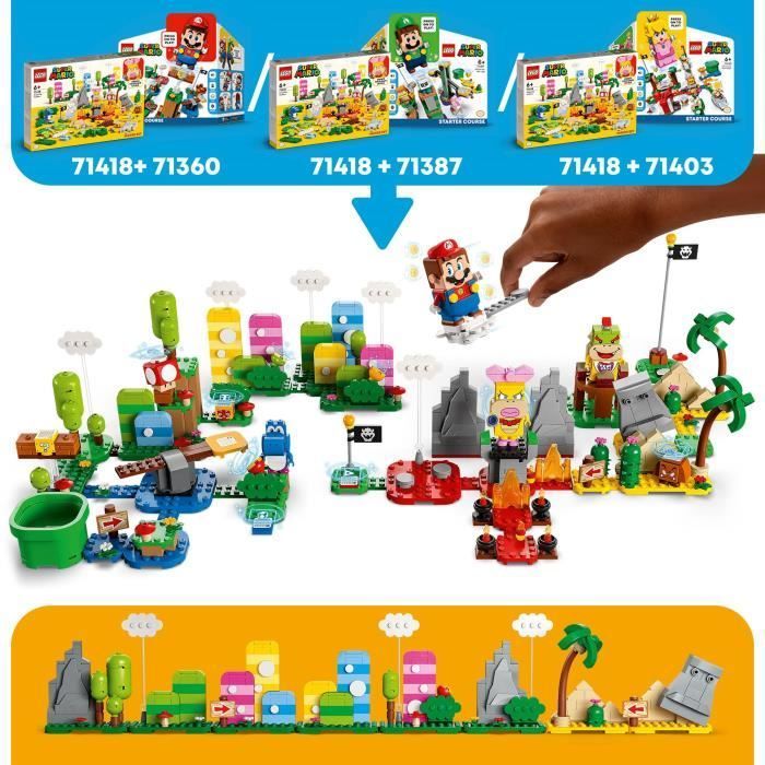 LEGO® Super Mario 71418 Set La boîte à Outils Créative, Jouet Enfants 6 Ans, avec Figurines