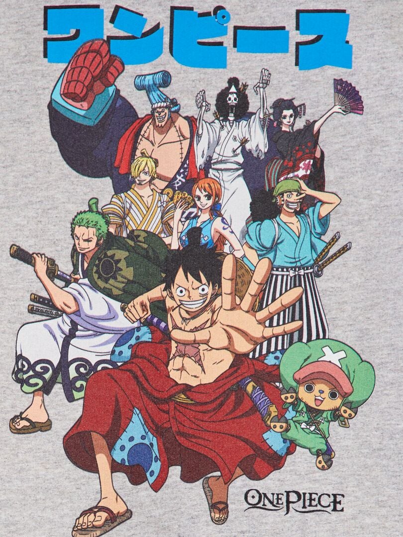 One Piece Hoodie - GRIJS