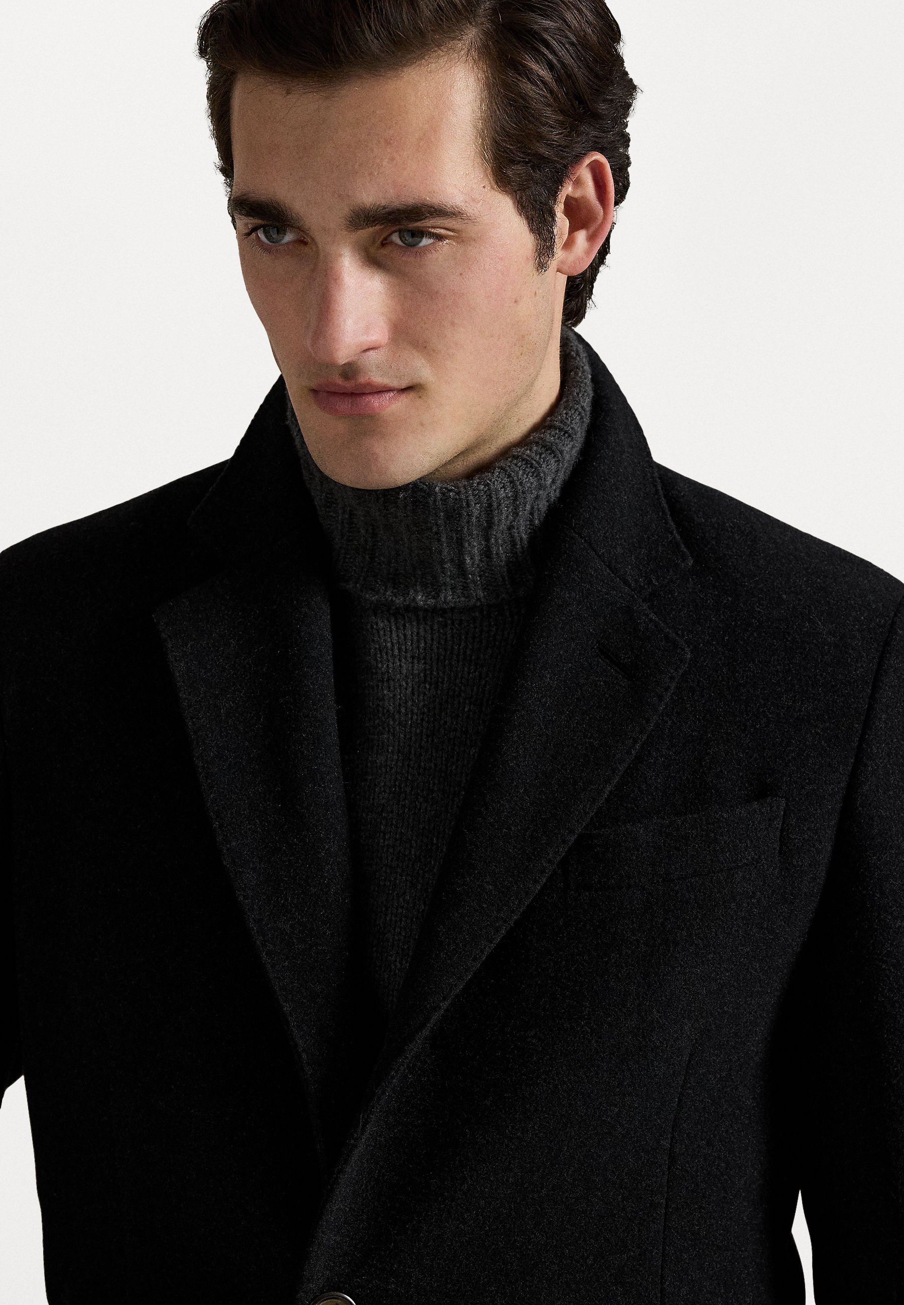 Manteau classique Polo Ralph Lauren Tailored Melton - Gris anthracite