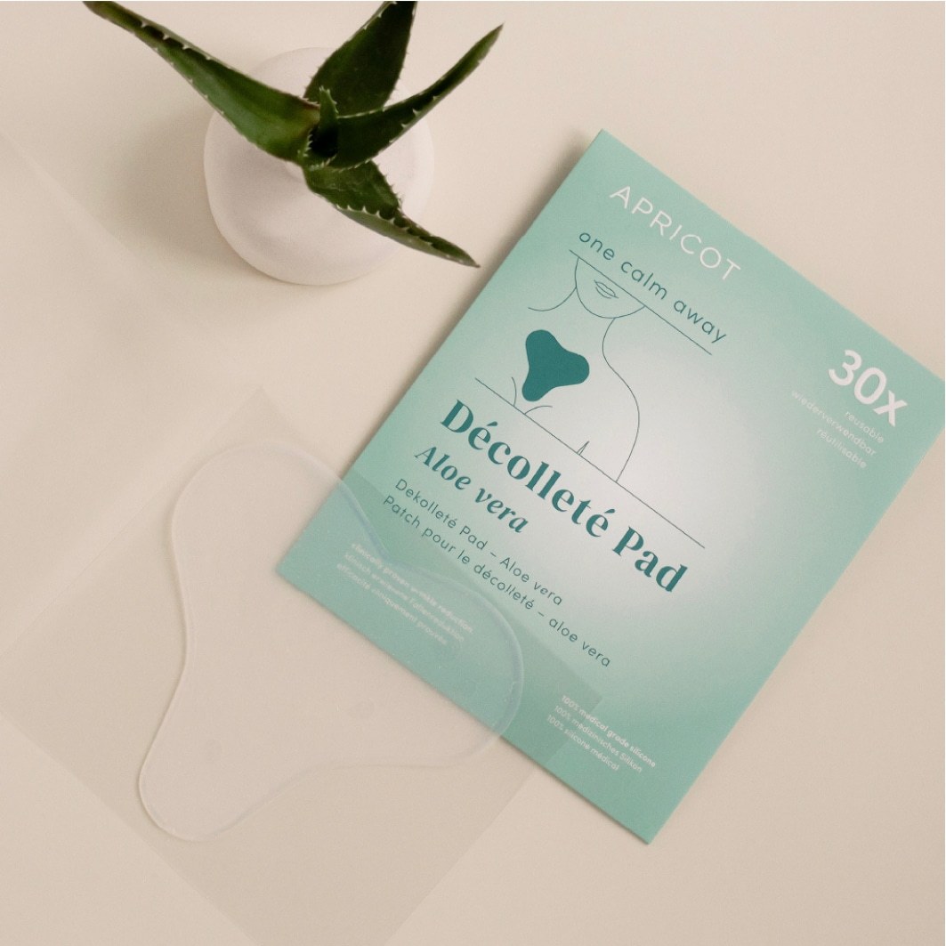 Jastučić za dekolte od marelice za višekratnu upotrebu s Aloe Verom – 1 g
