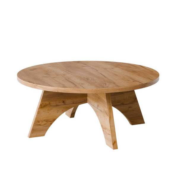 KOLM Stolik kawowy okrągły BELL  Ø68 cm Dąb Craft