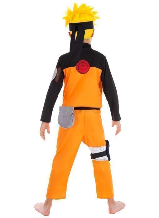 DÉGUISEMENT NARUTO GARÇON 5/6 ANS Orange, Cuivre, Mandarine