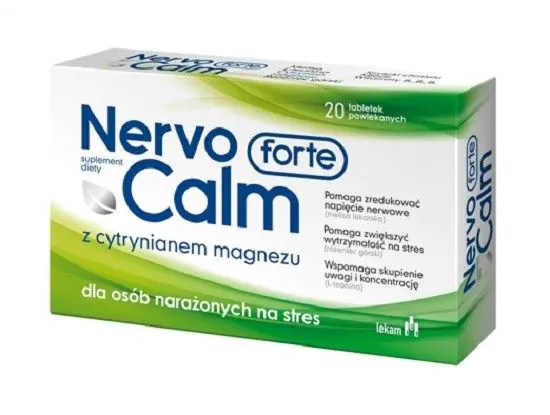 Nervocalm Forte, Suplement diety na uspokojenie, Tabletki