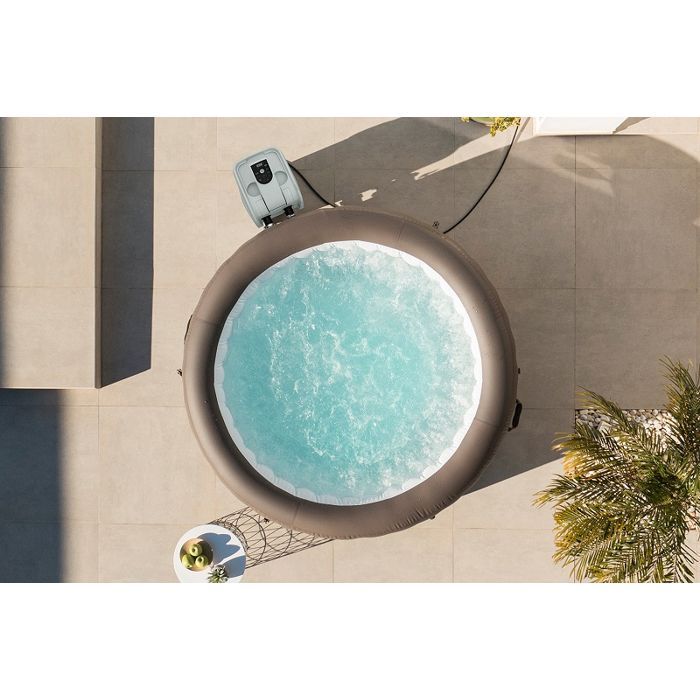 BESTWAY inflatable spa - Lay-Z-Spa Dominica - 140 airjets - 196 x 71 cm - 4 to 6 seats - Round (cover, cartridge, 4 headrests)