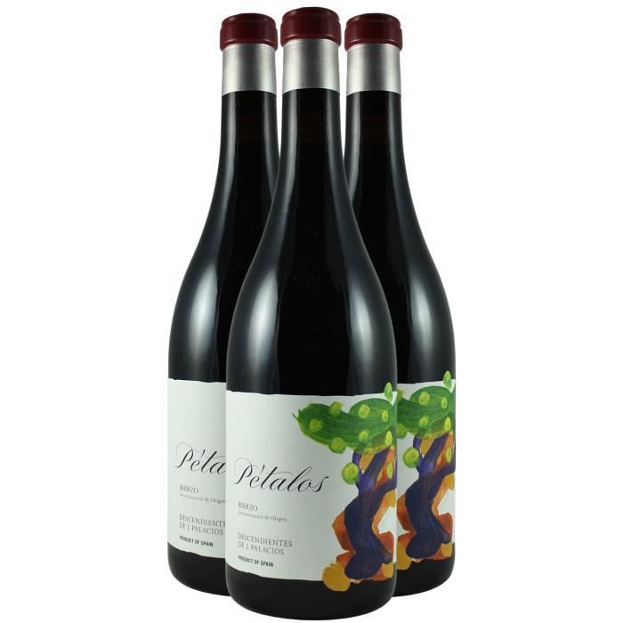 Bierzo Petalos Mencía - Tinto 2021 - Descendientes de Jose Palacios - Vino Tinto de España (3x75cl)