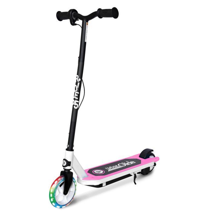 Lasten sähköpotkulauta 55 Flash Pink – 30W, 10 km/h, 40 minuutin akunkesto, 3-8 vuotta