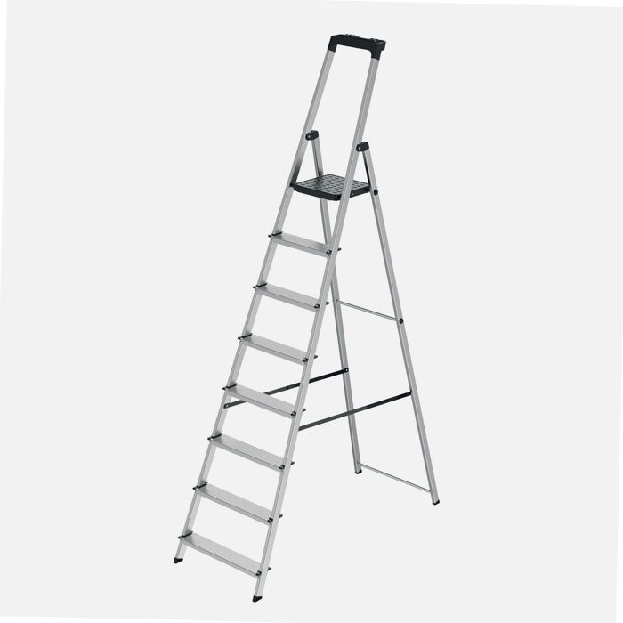 Escalera de tijera de aluminio WERKA PRO de 8 peldaños