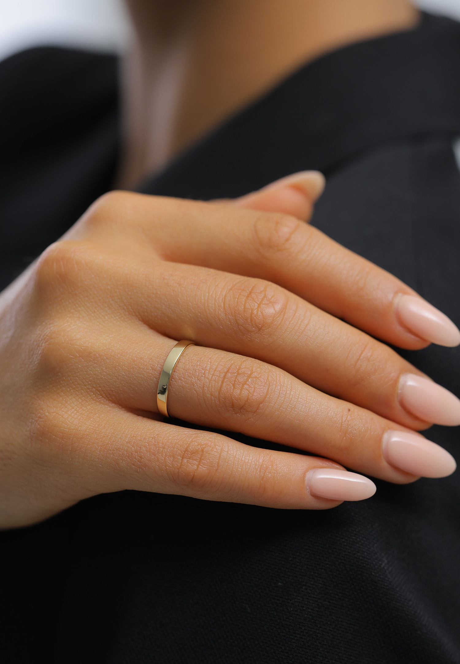 Elli Femmes Fiançailles Simple Élégant en Argent Sterling 925