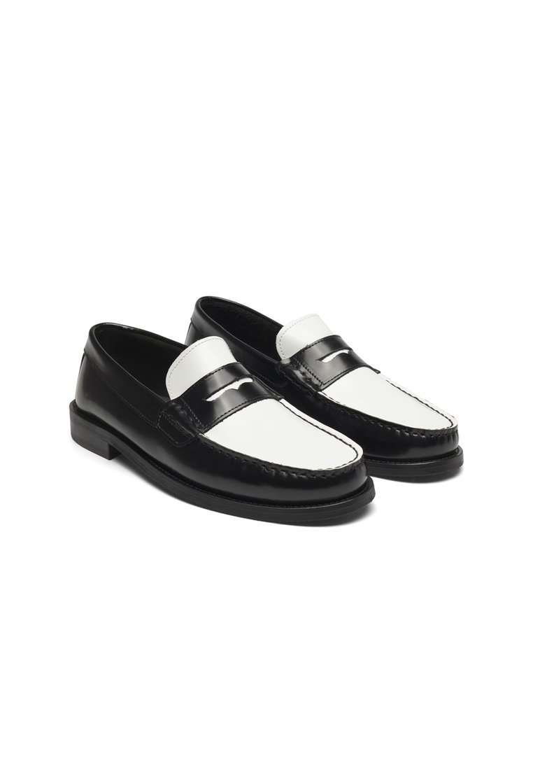 Les Deux WILLARD UNISEX - Slip-ons - nero/bianco