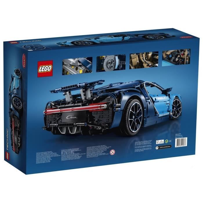 LEGO® Technic 42083 Bugatti Chiron, Modèle à collectionner exclusif de super voiture de sport, Maquette à Construire pour Adultes