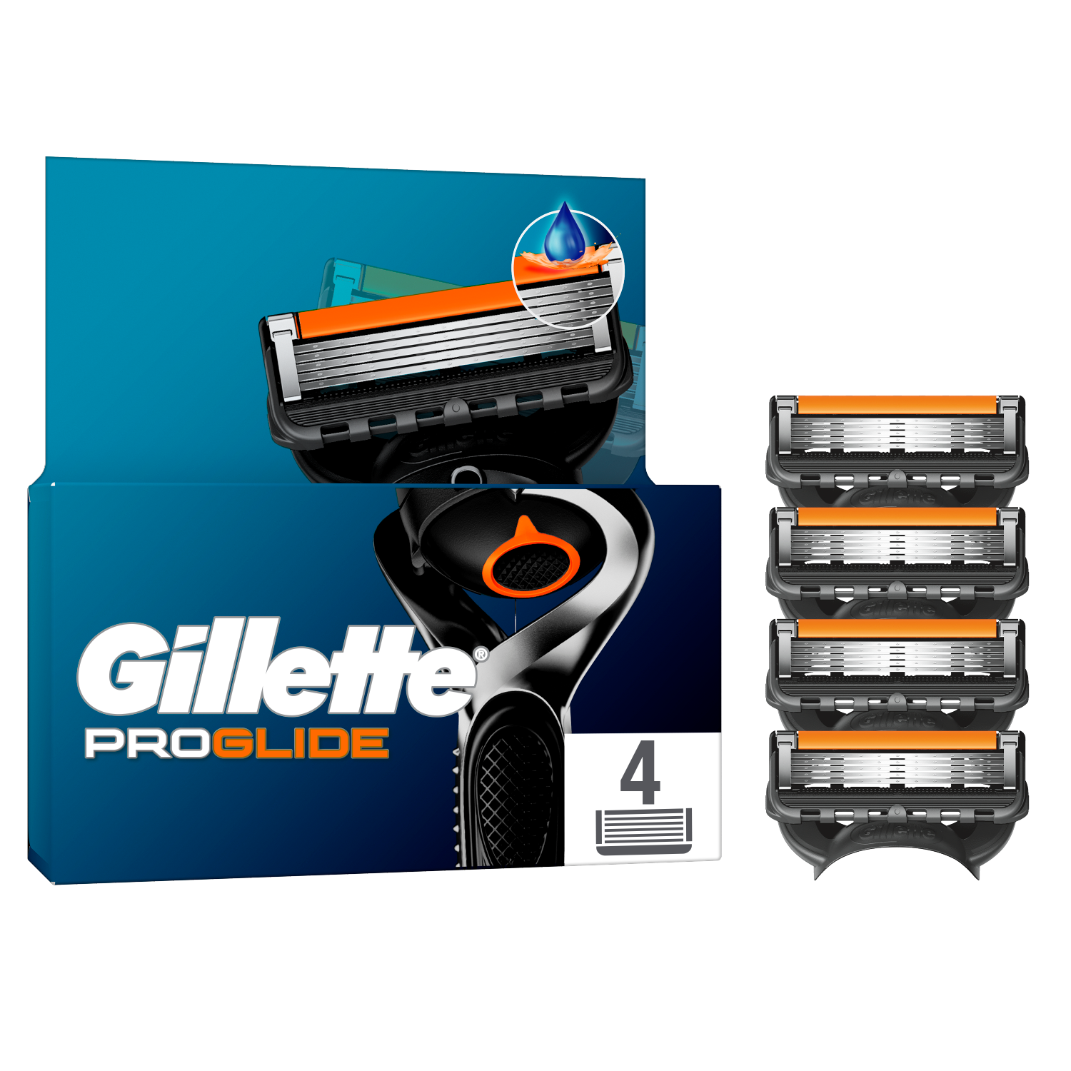 Gillette Fusion Proglide rakhyvelpatroner 4 st