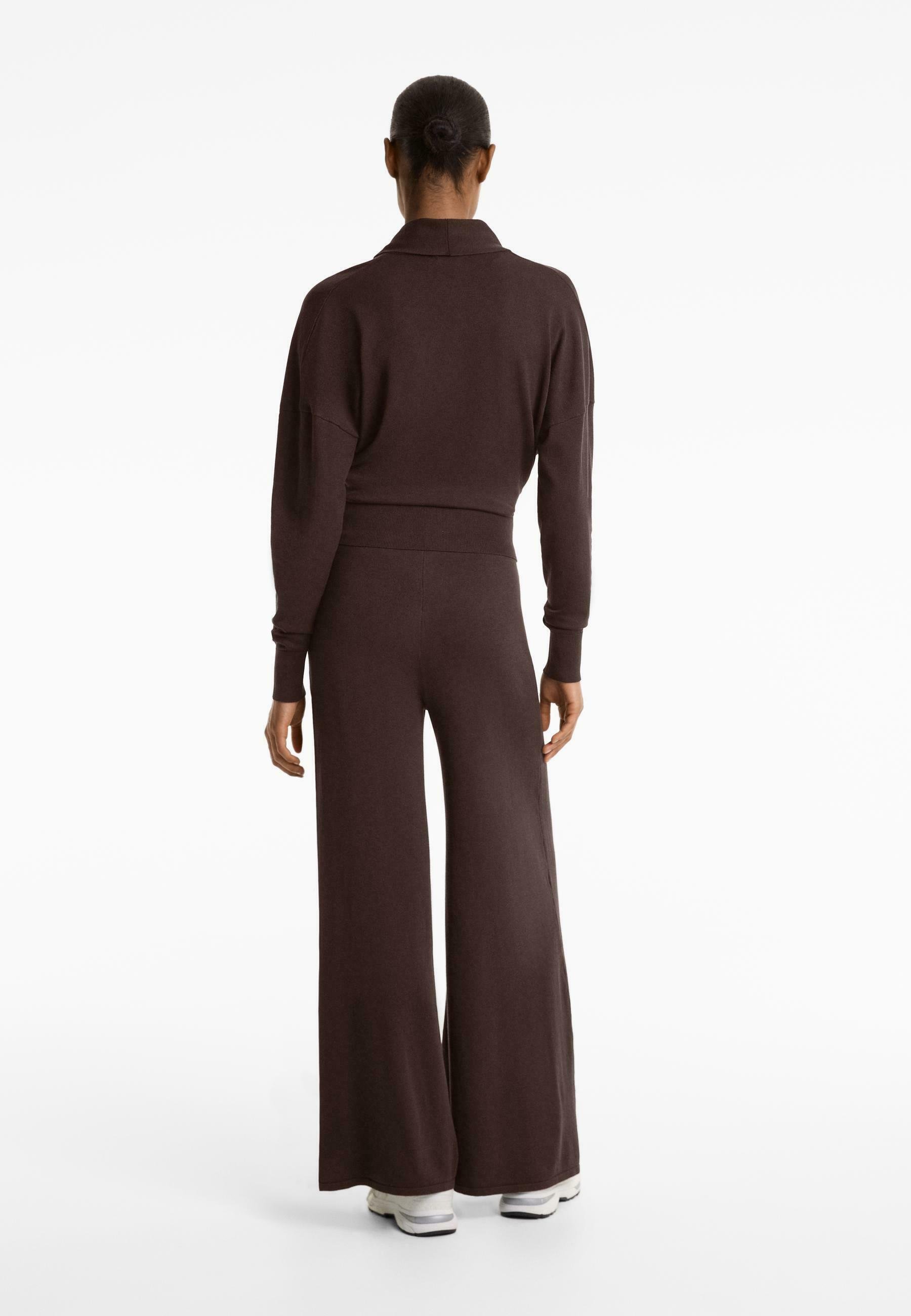OYSHO WIDE - Broek - bruin