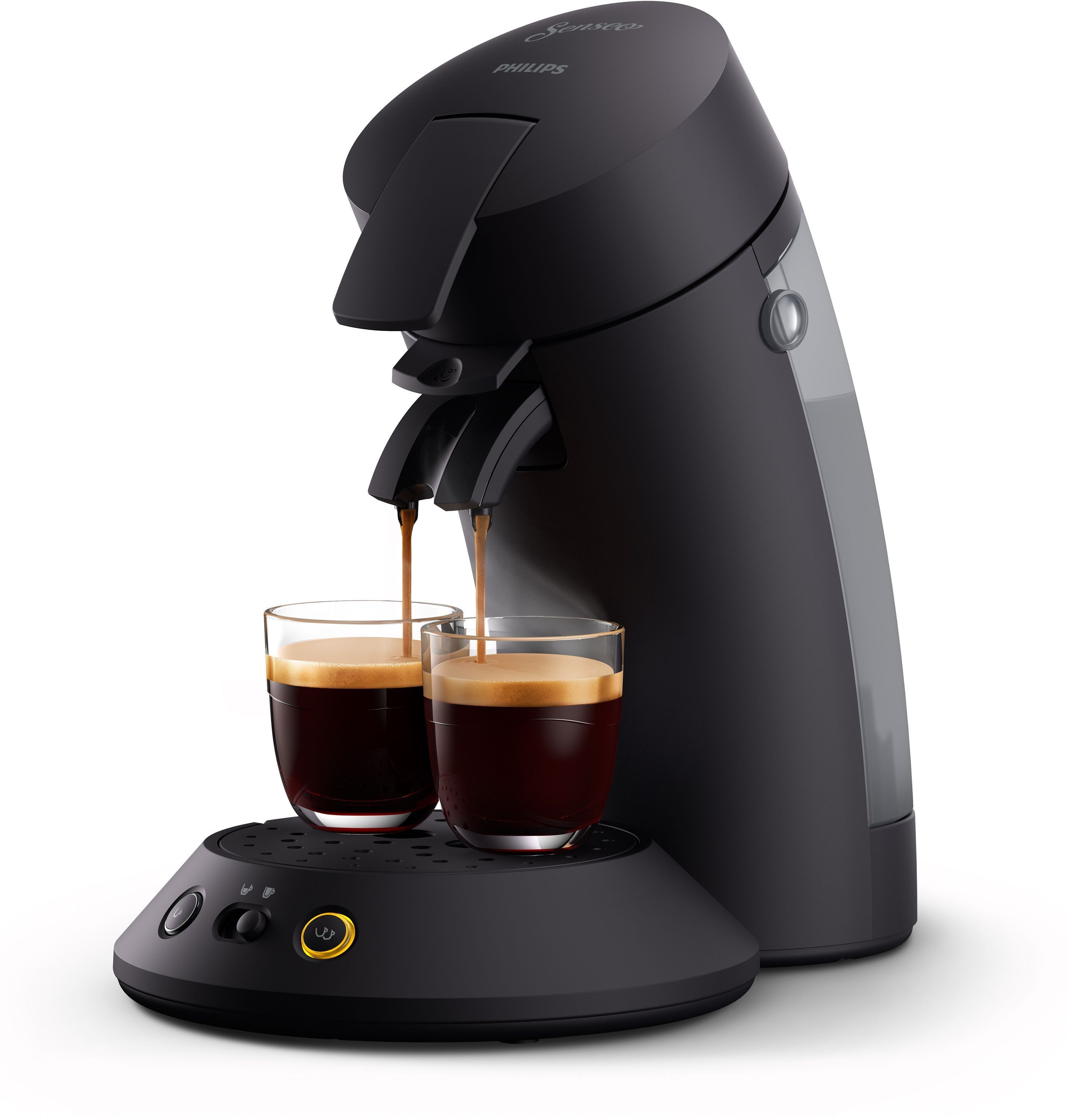 Cafetera de cápsulas - PHILIPS - SENSEO - CSA210/61 - Original Plus - Negro intenso