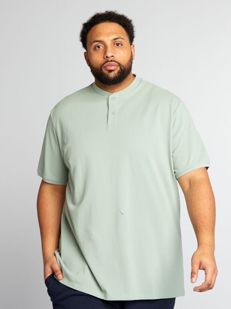 Polo de piqué de algodón - VERDE