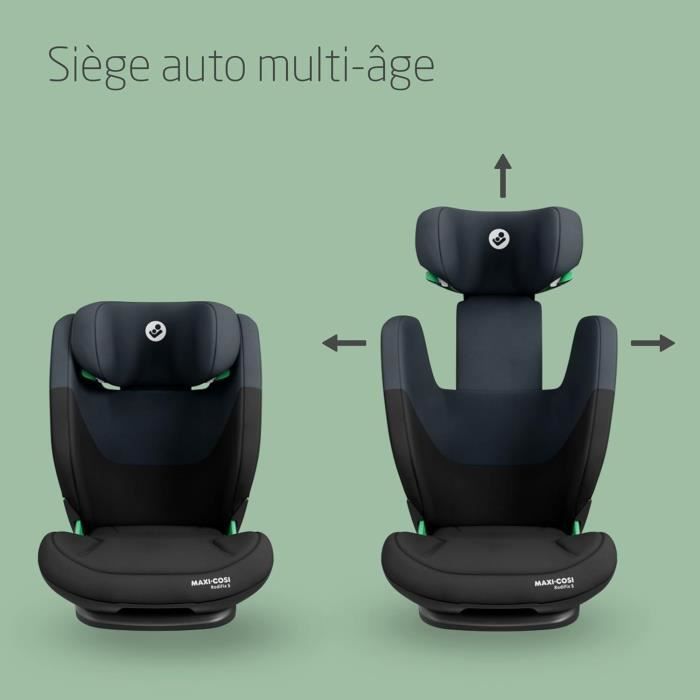 MAXI-COSI Rodifix S i-Size Kindersitz, Gruppe 2/3, verstellbar, Isofix, Schwarz
