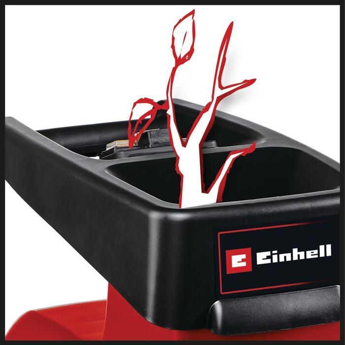 Trituradora de jardín silenciosa Einhell GC-RS 60 CB (2800 W, cilindro de corte, caja recolectora de 60 L, interruptor de seguridad integrado)
