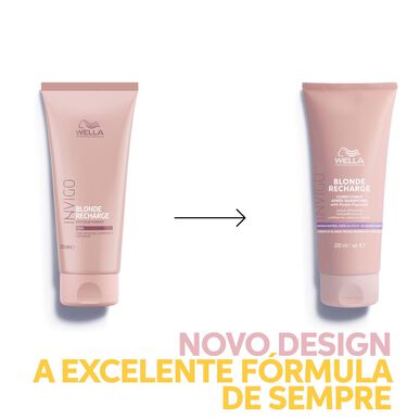 Wella Professionals Invigo Blonde Recharge Conditioner, Fialový rozjasňující kondicionér pro blond vlasy