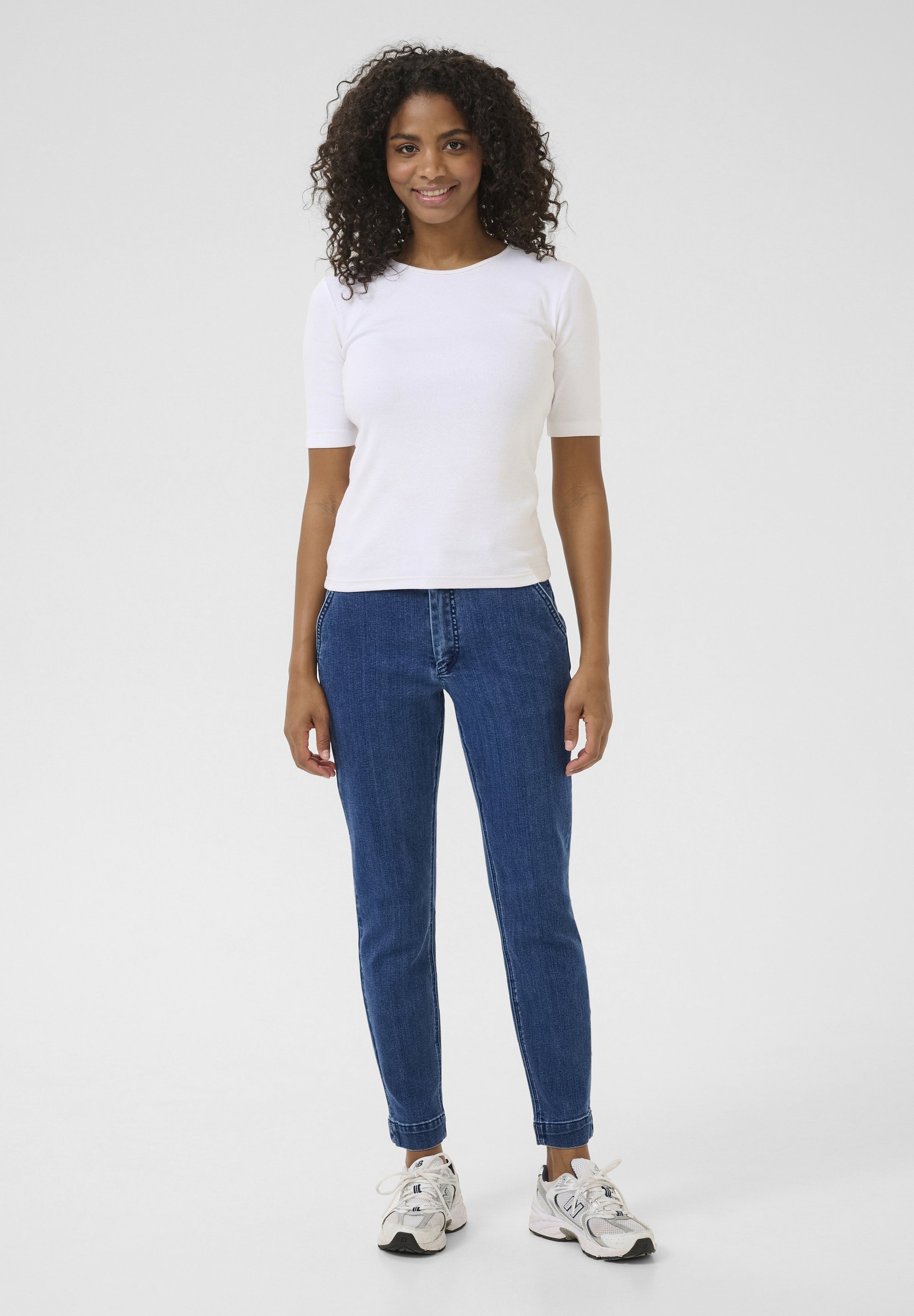 Kaffe KALEA - Jean slim - medium blue denim