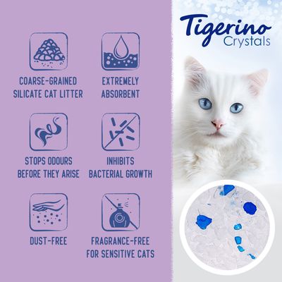 Tigerino Crystals XL-Grain Sensitive Katzenstreu - Unparfümiert