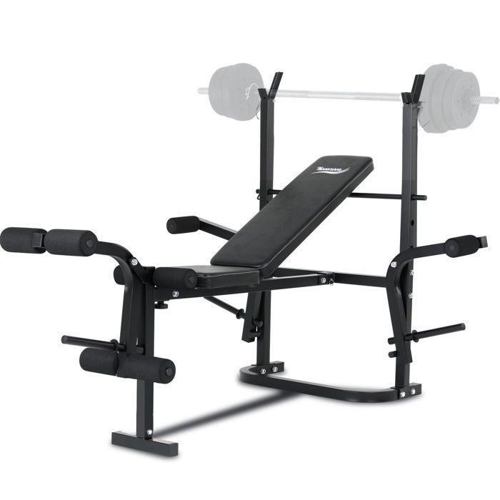 Novonova  Banc de musculation  Support pour haltères  Construction en acier  Usage intensif  150 kg max