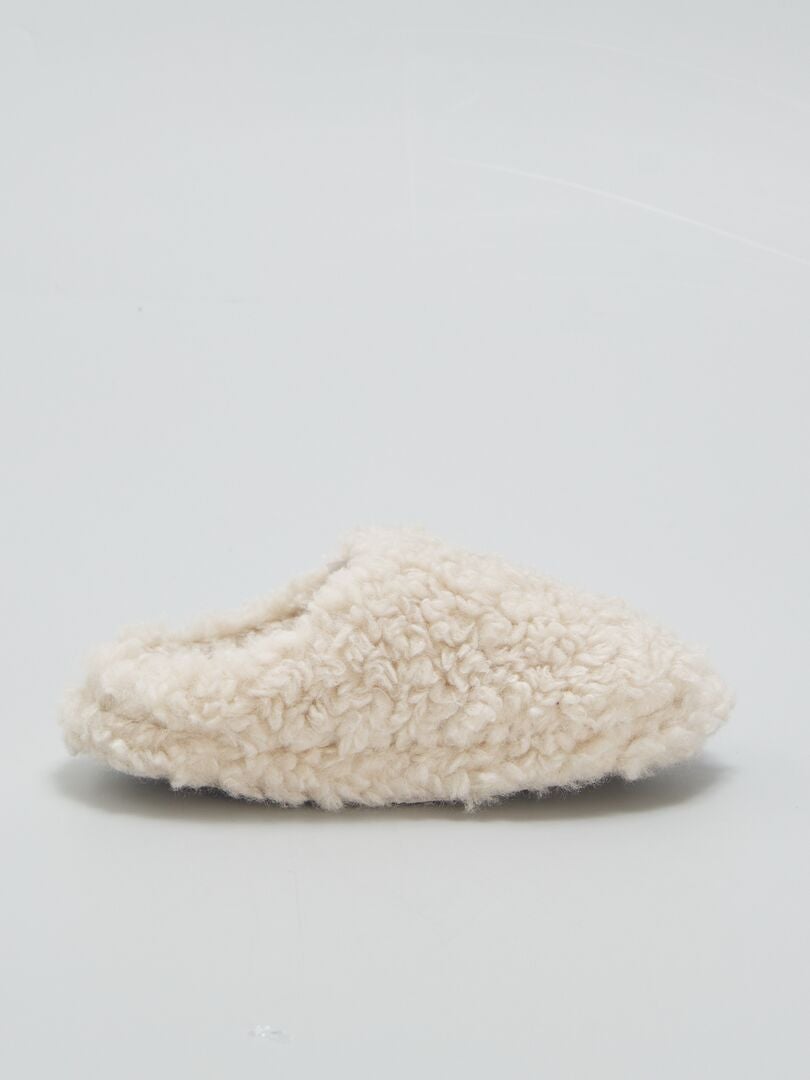 Sherpa muiltjes - BEIGE