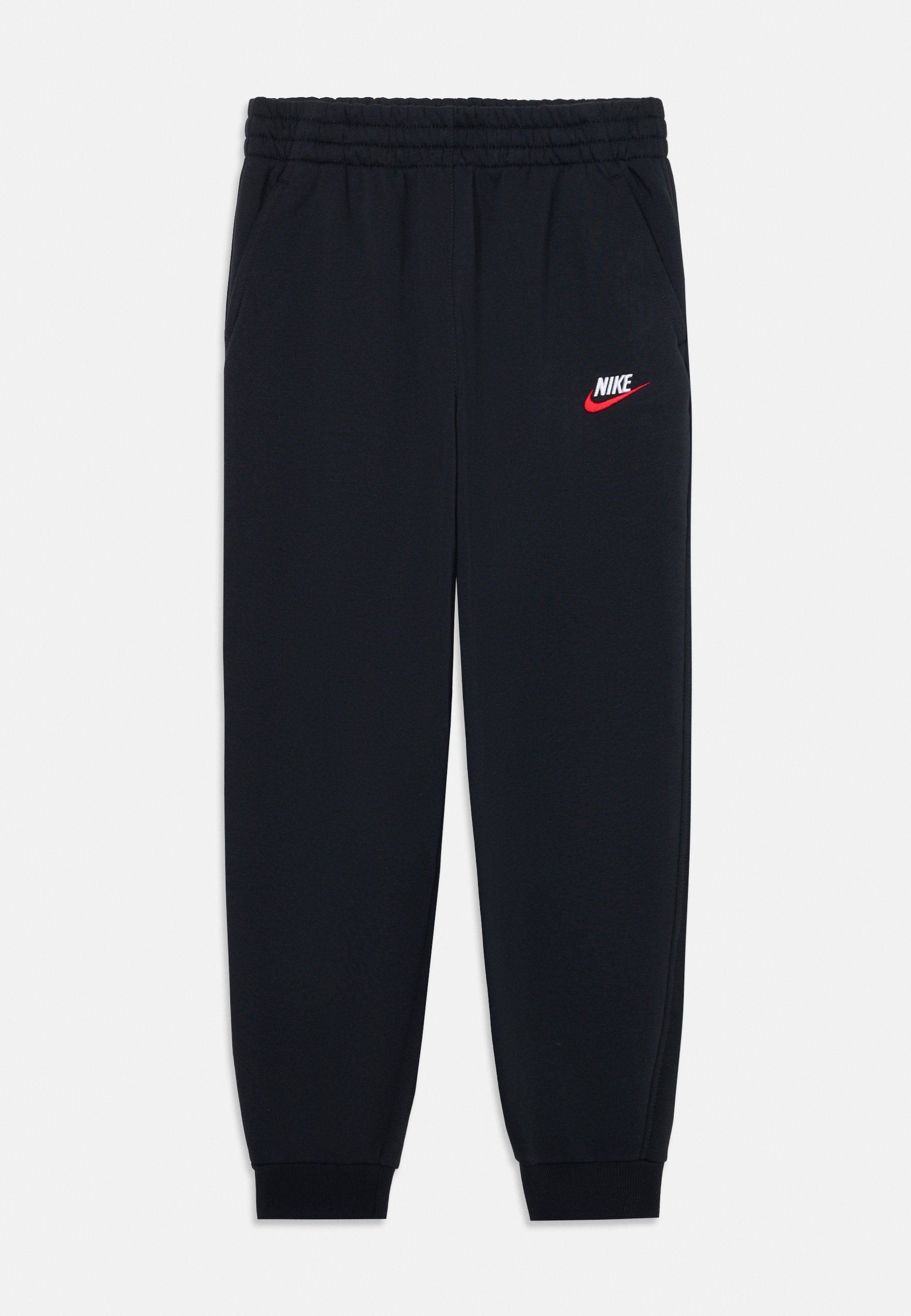 Pantaloni da tuta Nike Sportswear CLUB UNISEX - nero/rosso universitario/bianco