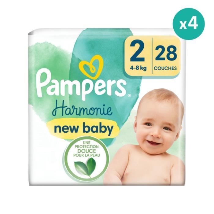 Harmonie Diapers Size 2 - Pampers - 28 Diapers - White - Yes - Harmonie Range
