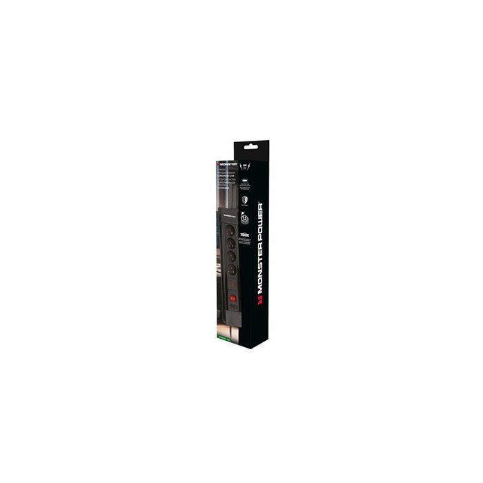 Protector contra sobretensiones Monster Cable MFG4000 negro de 4 tomas