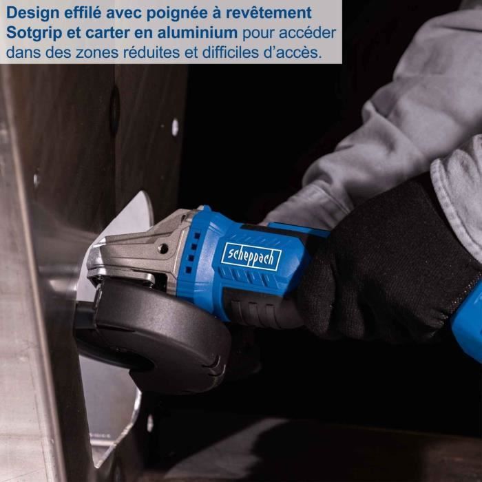 BC-AG125-X Cordless Angle Grinder - Brushless 125mm - Scheppach 20V IXES - without battery or charger